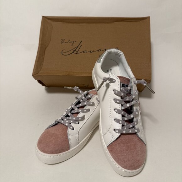 NWB Vintage Havana Bianca White Blush Multi Women’s Sneakers Size 7.5 Boho - Picture 3 of 14